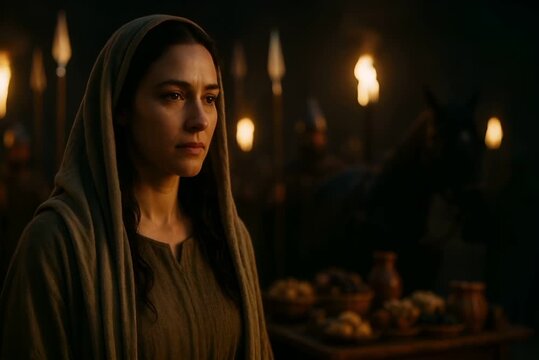 Abigail Faces an Armed King Alone Stopping Rage with a Feast of Peace