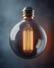 Vintage Style Glowing Filament Lightbulb