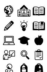 12 sets of education icons