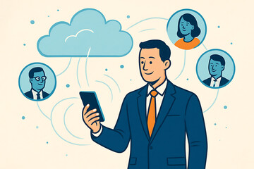 Digital Team Collaboration Using Cloud and Smartphone Connectivity