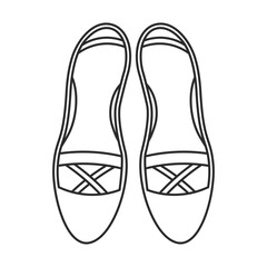 女性用の靴、パンプス、ヒール、洋服、ファッション、コーディネート、おしゃれ関連のイラスト