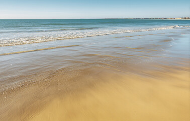 Fototapeta premium Bouznika Beach, Morocco — AI-Generated Illustration