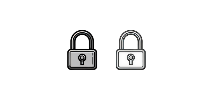 Pixelated Lock Icon - Powered by Adobe