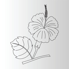 Tropical Hibiscus &ndash; Nature&rsquo;s Bloom Coloring Page