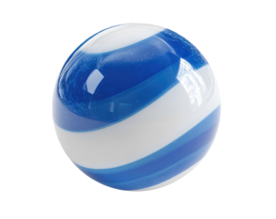 Blue and white swirling marble with smooth glossy finish against a dark, seamless background