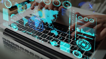 Connection network visualization showing global connection, network communication, digital connection analytic. Connect networks tool support real-time insight and improve connection system. Thunk