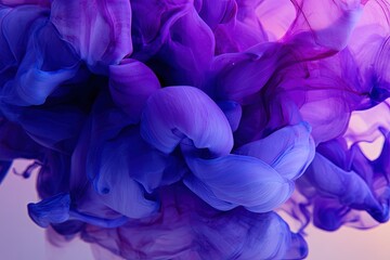 Abstract Purple And Blue Ink Splash