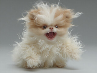 funny image of a pet with a silly expression or in an awkward position