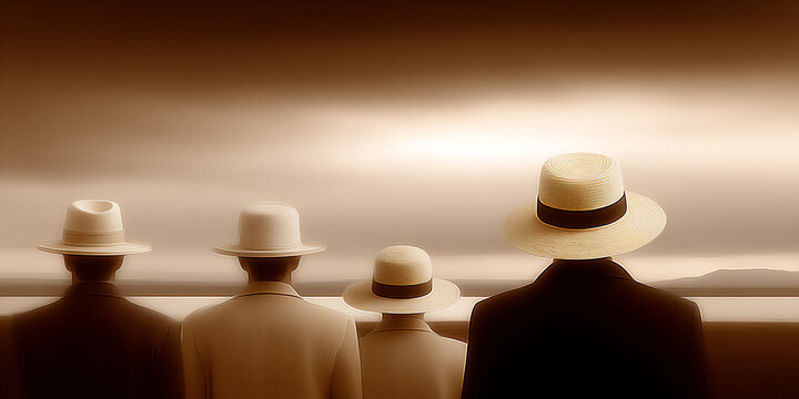 serene image of people observing a moment of silence on juneteenth in remembrance and reflection