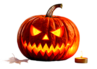 halloween pumpkin isolated