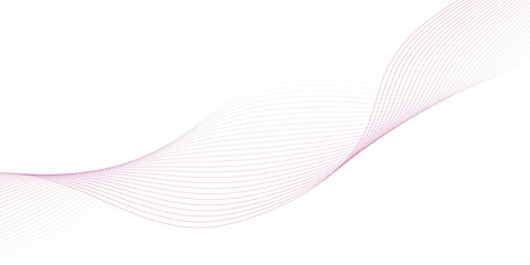 Abstract wave element for design. Digital frequency track equalizer. Stylized line art background. Vector illustration. Wave with lines created using blend tool.	