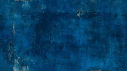 Fototapeta premium Textured deep blue surface exhibits distressed and weathered characteristics