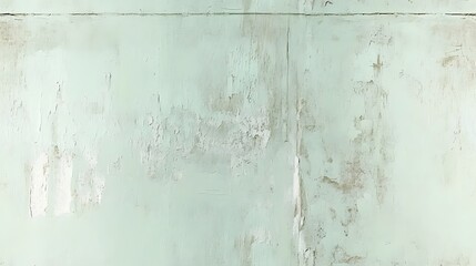 Obraz premium Faded pale green painted surface exhibits noticeable texture and signs of age