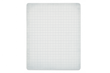 Graph paper blank sheet displaying grid lines, perfect for notes, education, and design concepts on a transparent background