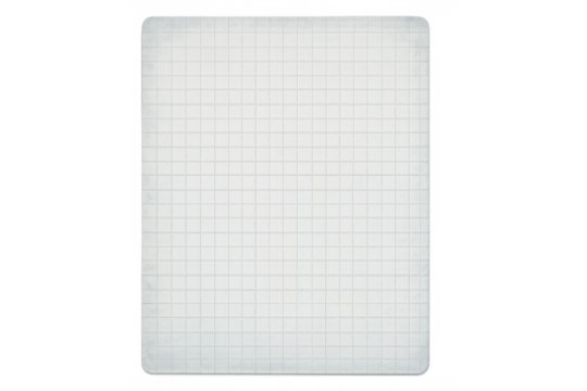 Graph paper blank sheet displaying grid lines, perfect for notes, education, and design concepts on a transparent background