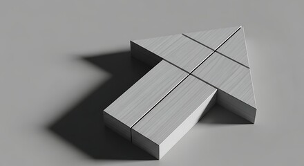 Visualize your company's growth with this stylish upward arrow, perfect for presentations, reports, and modern branding that conveys progress and direction, a symbol of success