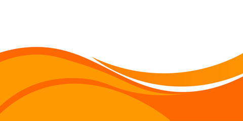 Vector orange line background curve element with white space for text and message design, overlapping layers,
