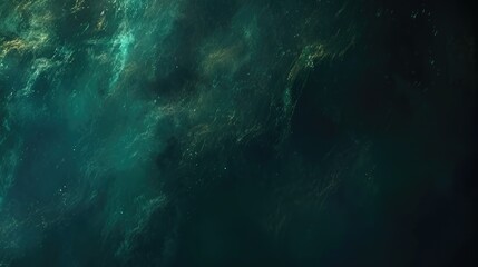 Abstract oceanic scene with deep blue and green hues, evoking tranquility and mystery, suitable for backgrounds