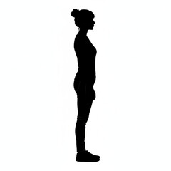 silhouette of a woman vector