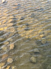 view of stones in the water