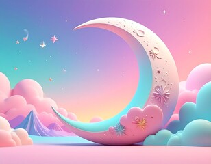 幻想的な３Ｄ風背景画像