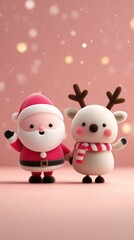 Christmas 3D Animation Pack – Santa Claus, Reindeer, Snowy Village, Gifts and Magical Holiday Backgrounds with Festive Lights and Cinematic Atmosphere,  Christmas, wallpaper, background