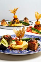 Food Styling Excellence: Salmon and Accompaniments