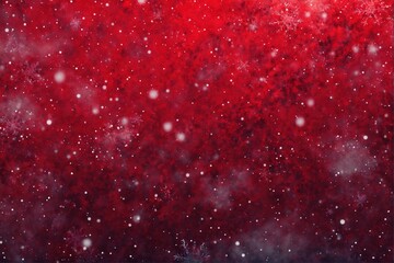 Red passion bacground with snowflakes for Saint Valentain's Day on February 14. Winter snowing background design for banners. Christmas ad backdrop texture
