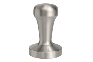Stainless steel barista tamper for preparing espresso coffee