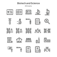 biotech and science icons