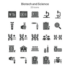 biotech and science icons