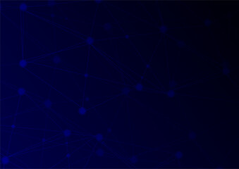 
Geometric connection background with glowing blue nodes and lines