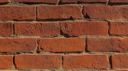 Obraz premium patina. Close-up of weathered red brick wall, warm tones and natural texture evoking rustic charm and history. real-estate listings.