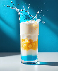 glass of water with ice