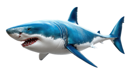 The Majestic Predator: A striking depiction of a powerful shark, showcasing the awe-inspiring beauty of marine life and the raw essence of oceanic dominance.