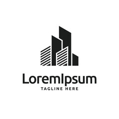 Geometric City Skyline Logo