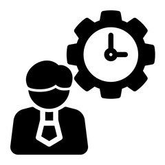 Efficient Schedule Organization icon from the Personal Growth icon collection (Glyph Style)