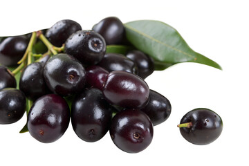 Java Plum Cluster Tropical Fruit Sweet Blackish Berries Antioxidant Rich