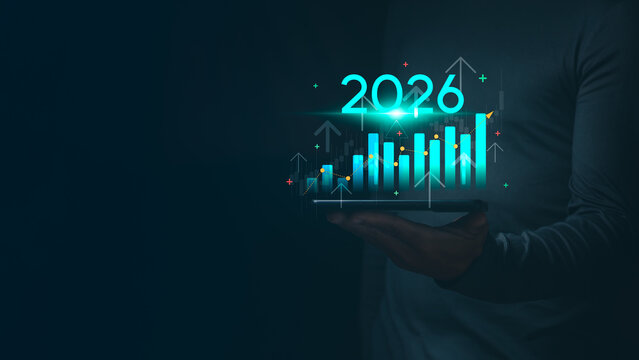 Business plan 2026 with opportunities, challenges, new strategies, corporate goals, data-driven objectives, vision, and performance forecasts