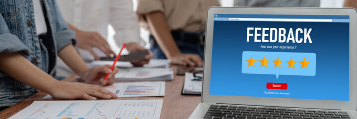 Customer feedback and review analysis by brisk computer software for corporate business