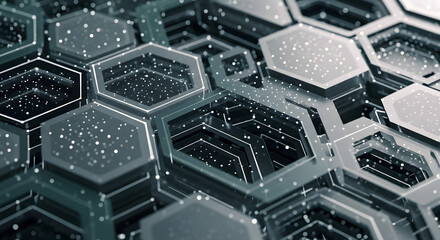 Magical christmas trees under a swirling starry night sky