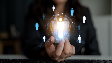 A concept of global leadership and network influence. A central team or individual connects with a professional network distributed across the world map, representing worldwide reach. Fermion