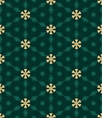 Seamless floral pattern illustration, vintage retro flower and leaf design textile wallpaper texture