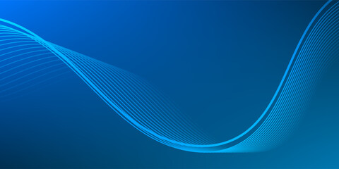 abstract blue wavy line background.