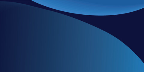 Gradient blue abstract background with a soft curve and smooth lighting.
