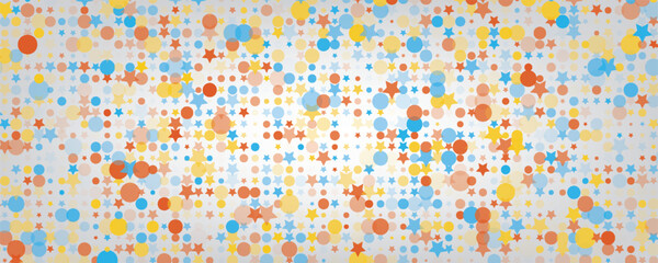 Hand drawn colorful sprinkle seamless pattern stars white background color confetti vector texture illustration for holiday birthday party, celibration