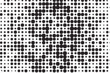 Abstract halftone radial background