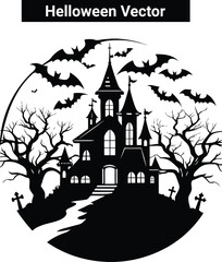 Animasi Helloween of an abstract background,Happy Halloween vector lettering. Handwritten text design. Vector on white background