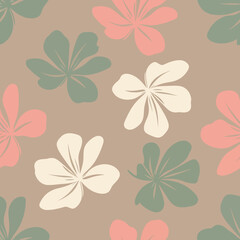 Obraz premium Seamless floral pattern with pastel colors for textile design. EPS Editable