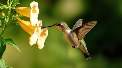 Fototapeta premium Hummingbird on a flower